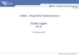 Carte Logée V1.4 – Projet BFC Établissement CNRS