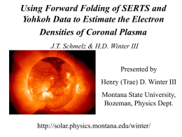 Using Forward Folding of SERTS and Densities of Coronal Plasma