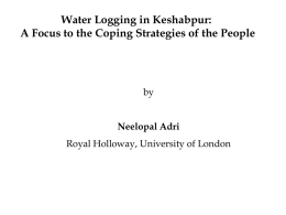 Water Logging in Keshabpur: by Royal Holloway, University of London