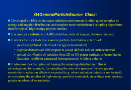 G4GeneralParticleSource  Class: