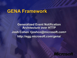 GENA Framework