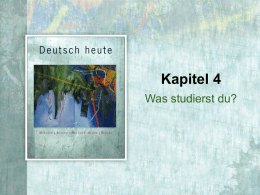 Kapitel 4 Was studierst du?