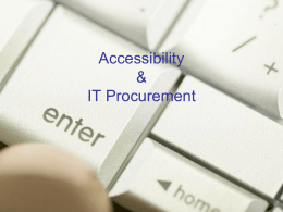 Accessibility &amp; IT Procurement Knowbility