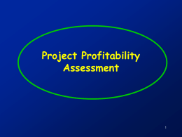 Project Profitability Assessment 1