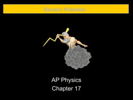 AP Physics Chapter 17 Electric Potential