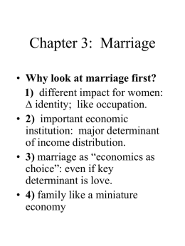 Chapter 3:  Marriage