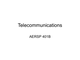 Telecommunications AERSP 401B