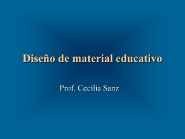 Diseño de material educativo Prof. Cecilia Sanz