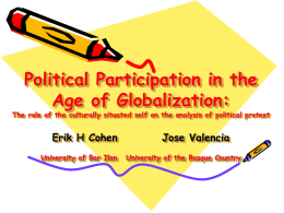 Political Participation in the Age of Globalization: