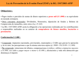 Ley de Prevención de la Evasión Fiscal 25345 y la...
