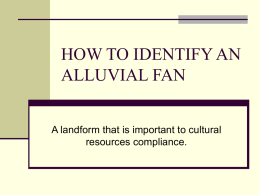 HOW TO IDENTIFY AN ALLUVIAL FAN resources compliance.
