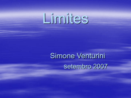 Limites Simone Venturini s etembro 2007