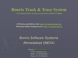Bonrix Track &amp; Trace System