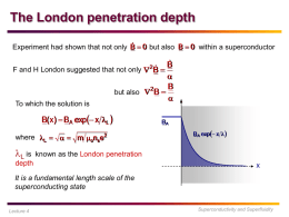 The London penetration depth  B 