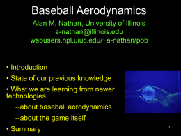 Baseball Aerodynamics