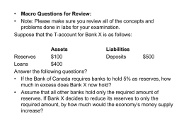 Macro Questions for Review: problems done in labs for your examination.