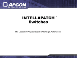 A INTELLAPATCH Switches PCON