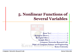 5. Nonlinear Functions of Several Variables