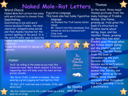 Naked Mole-Rat Letters Themes Word Choice
