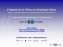 L’impact de la Chine en Amérique latine: Conférence des Ambassadeurs