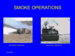 SMOKE OPERATIONS 031BNB03 1 M56 SMOKE GENERATOR