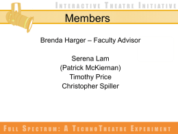 Members – Faculty Advisor Brenda Harger Serena Lam