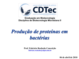 Produção de proteínas em bactérias