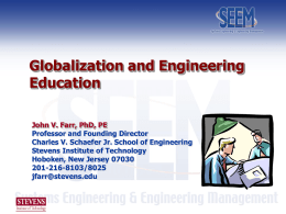 Globalization and Engineering Education