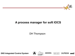 A process manager for soft IOCS DH Thompson SNS Integrated Control System