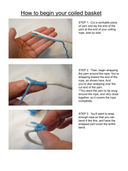 How to begin your coiled basket