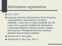 Information organization