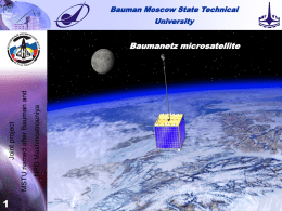 1 Baumanetz microsatellite Bauman Moscow State Technical University