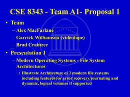 SMU CSE 8343 - Team A1- Proposal 1 Team Presentation 1