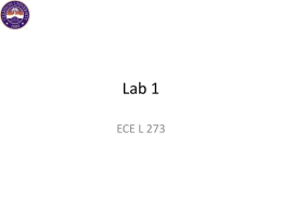 Lab 1 ECE L 273