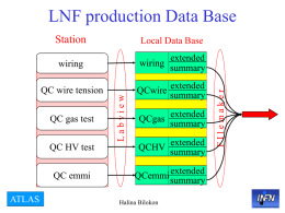 LNF production Data Base Station