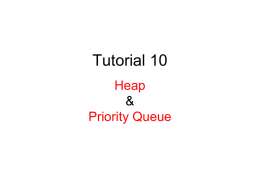 Tutorial 10 Heap Priority Queue &amp;