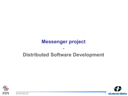 Messenger project - Distributed Software Development 1