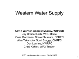 Western Water Supply