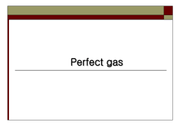 Perfect gas