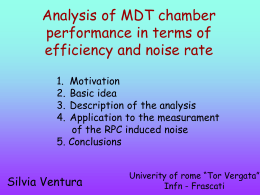 Analysis of MDT chamber performance in terms of efficiency and noise rate