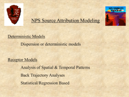 NPS Source Attribution Modeling