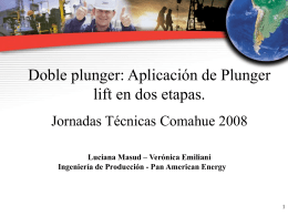 Doble plunger: Aplicación de Plunger lift en dos etapas.