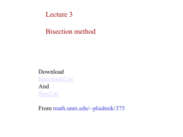 Lecture 3 Bisection method Download And