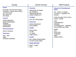 Energy Clients Process R&amp;D Projects