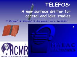 TELEFOS : A new surface drifter for coastal and lake studies