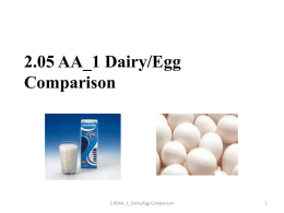 2.05 AA_1 Dairy/Egg Comparison 1 2.05AA_1_Dairy/Egg Comparison