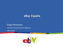 eBay España Diego Mosquera Director de Desarrollo de Negocio eBay Spain