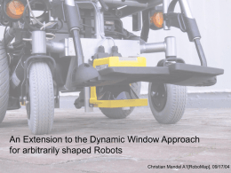 An Extension to the Dynamic Window Approach for arbitrarily shaped Robots