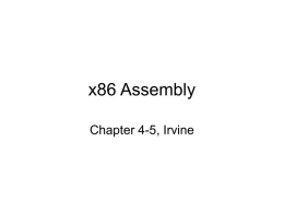 x86 Assembly Chapter 4-5, Irvine