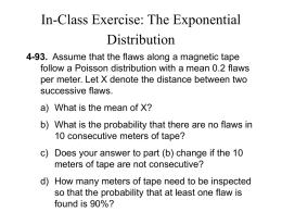 In-Class Exercise: The Exponential Distribution